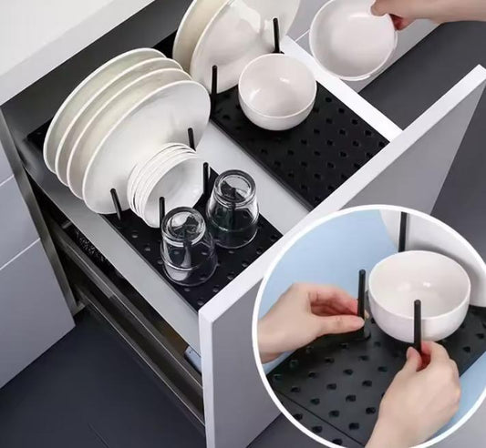 Compact Dish Drying Rack & Kitchen Organizer
